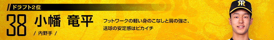 ドラフト2位 38 小幡 竜平